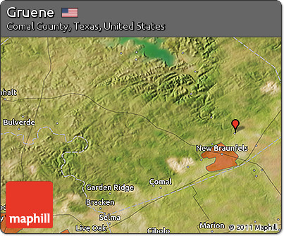 Satellite 3D Map of Gruene