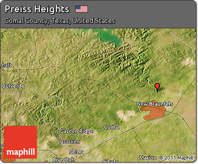 Satellite 3D Map of Preiss Heights