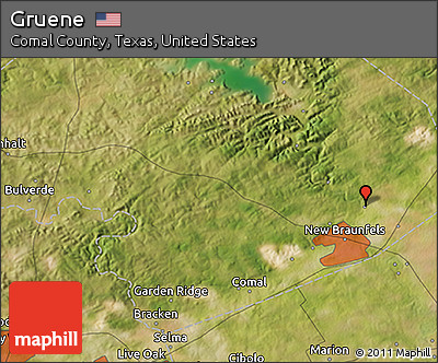 Satellite 3D Map of Gruene
