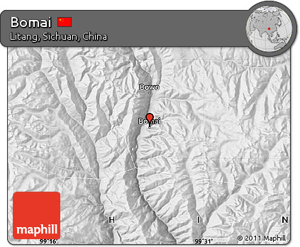 Physical Map of Bomai