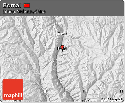 Physical Map of Bomai
