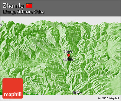 Political Panoramic Map of Zhamla