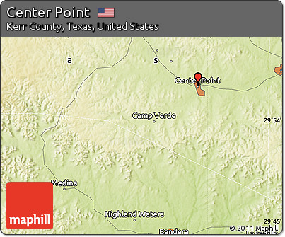 Physical Map of Center Point