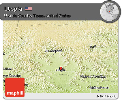 Physical Panoramic Map of Utopia