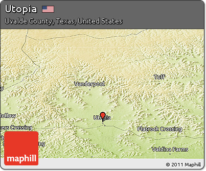 Physical Panoramic Map of Utopia