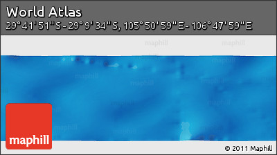Physical Panoramic Map of the Area around 29° 25' 43" S, 106° 19' 29" E