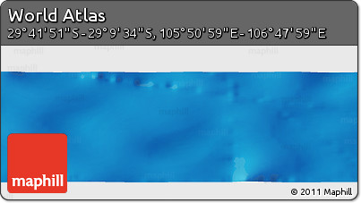Physical Panoramic Map of the Area around 29° 25' 43" S, 106° 19' 29" E