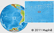 Physical Location Map of the area around 29° 25' 43" S, 106° 10' 30" W
