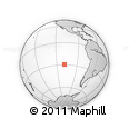 Outline Map of the Area around 29° 25' 43" S, 108° 43' 29" W, rectangular outline