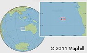 Savanna Style Location Map of the area around 29° 25' 43" S, 109° 43' 29" E
