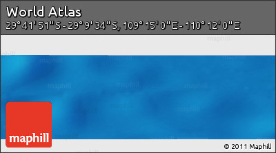 Physical Panoramic Map of the Area around 29° 25' 43" S, 109° 43' 29" E