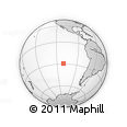 Outline Map of the Area around 29° 25' 43" S, 110° 25' 30" W, rectangular outline