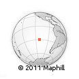Outline Map of the Area around 29° 25' 43" S, 111° 16' 30" W, rectangular outline
