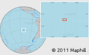 Gray Location Map of the area around 29° 25' 43" S, 112° 7' 30" W