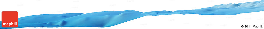 Shaded Relief Horizon Map of the Area around 29° 25' 43" S, 113° 7' 30" E