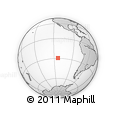Outline Map of the Area around 29° 25' 43" S, 113° 49' 29" W, rectangular outline