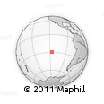 Outline Map of the Area around 29° 25' 43" S, 116° 22' 30" W, rectangular outline