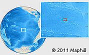 Shaded Relief Location Map of the area around 29° 25' 43" S, 118° 4' 29" W