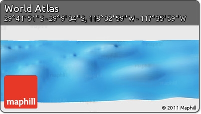 Physical Panoramic Map of the Area around 29° 25' 43" S, 118° 4' 29" W