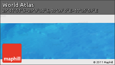 Physical Panoramic Map of the Area around 29° 25' 43" S, 11° 7' 30" E