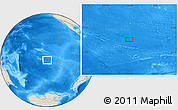Shaded Relief Location Map of the area around 29° 25' 43" S, 134° 13' 29" W
