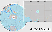 Gray Location Map of the area around 29° 25' 43" S, 137° 46' 30" E