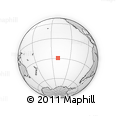 Outline Map of the Area around 29° 25' 43" S, 140° 10' 30" W, rectangular outline