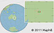 Savanna Style Location Map of the area around 29° 25' 43" S, 142° 52' 30" E