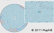 Gray Location Map of the area around 29° 25' 43" S, 146° 58' 29" W, hill shading