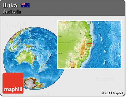 Physical Location Map of Iluka