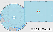 Gray Location Map of the area around 29° 25' 43" S, 155° 28' 29" W