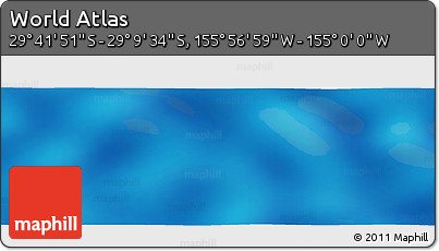 Physical Panoramic Map of the Area around 29° 25' 43" S, 155° 28' 29" W