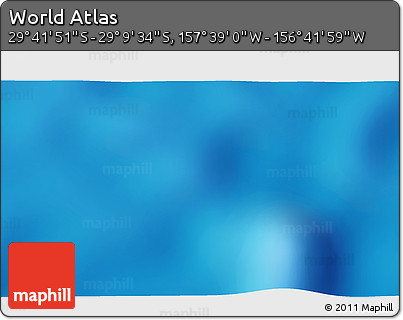 Shaded Relief 3D Map of the Area around 29° 25' 43" S, 157° 10' 30" W