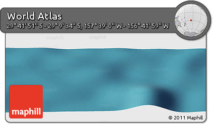 Satellite Panoramic Map of the Area around 29° 25' 43" S, 157° 10' 30" W