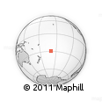 Outline Map of the Area around 29° 25' 43" S, 159° 43' 29" W, rectangular outline