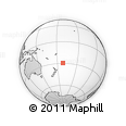 Outline Map of the Area around 29° 25' 43" S, 171° 37' 30" W, rectangular outline