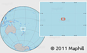 Gray Location Map of the area around 29° 25' 43" S, 173° 28' 29" E