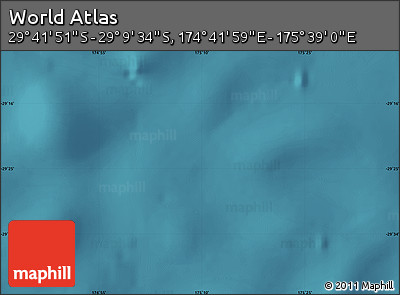 Satellite Map of the Area around 29° 25' 43" S, 175° 10' 30" E