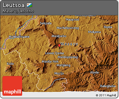 Physical 3D Map of Leutsoa
