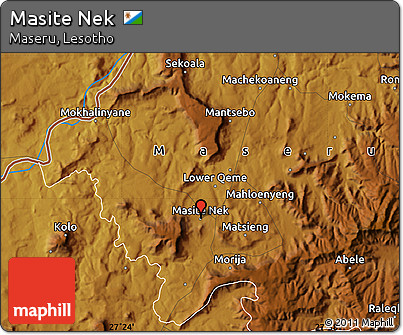 Physical Map of Masite Nek