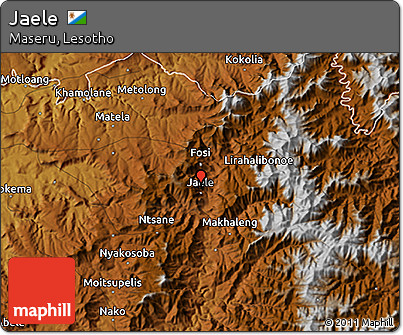 Physical 3D Map of Jaele