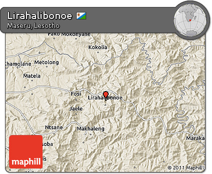 Shaded Relief 3D Map of Lirahalibonoe