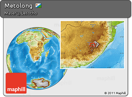 Physical Location Map of Metolong