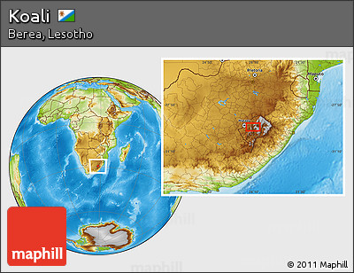 Physical Location Map of Koali