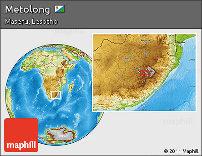Physical Location Map of Metolong