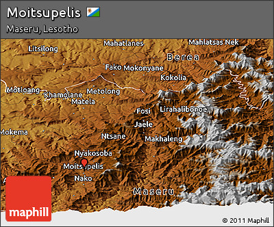 Physical Panoramic Map of Moitsupelis