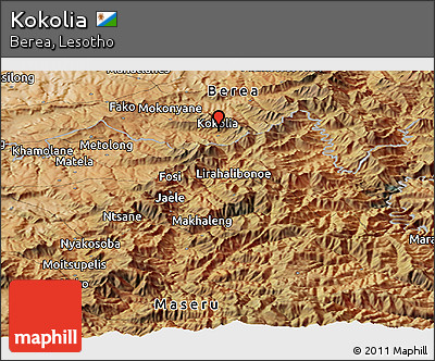 Satellite Panoramic Map of Kokolia