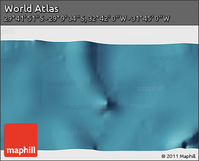Satellite 3D Map of the Area around 29° 25' 43" S, 32° 13' 30" W