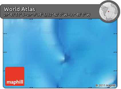 Physical Map of the Area around 29° 25' 43" S, 32° 13' 30" W
