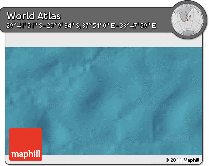 Satellite 3D Map of the Area around 29° 25' 43" S, 38° 19' 30" E